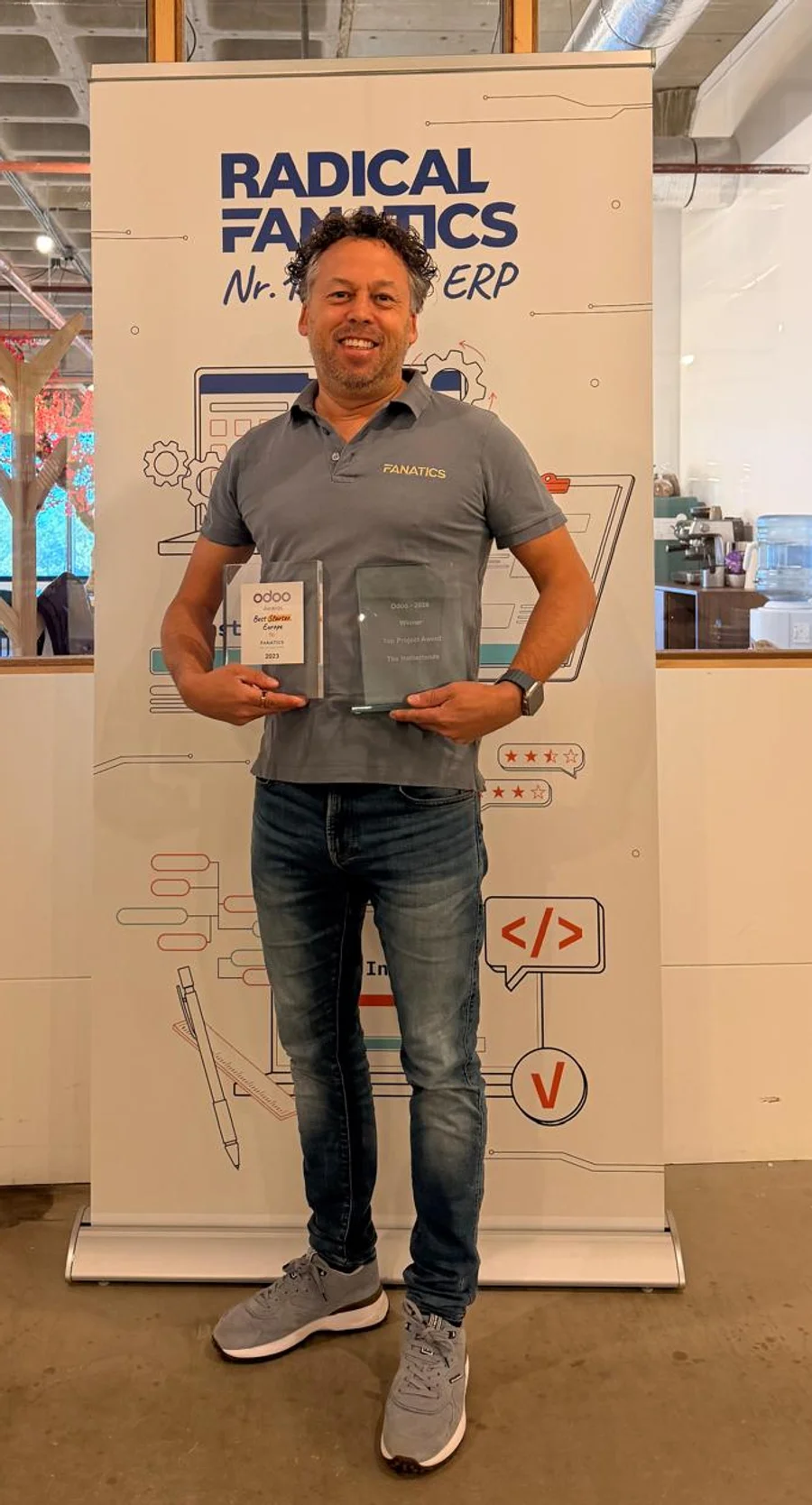 Tim Kieft met beide awards: beste startende partner van Europa (2023) en de Top Project Award Nederland (2026)